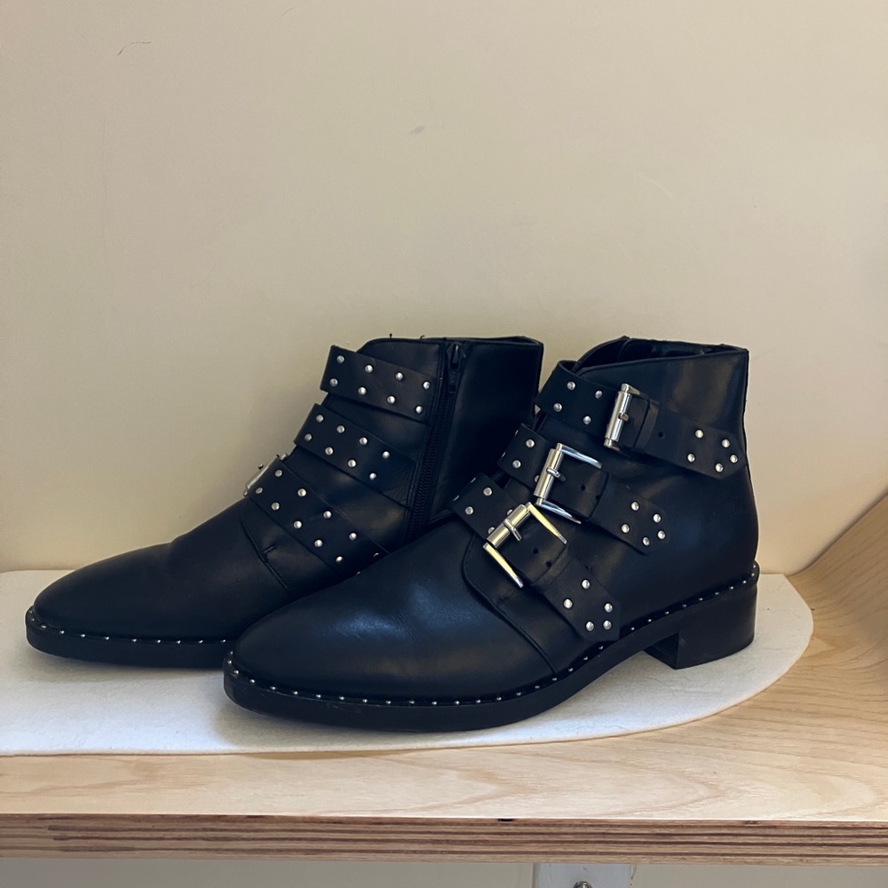 ASOS buckle boots
